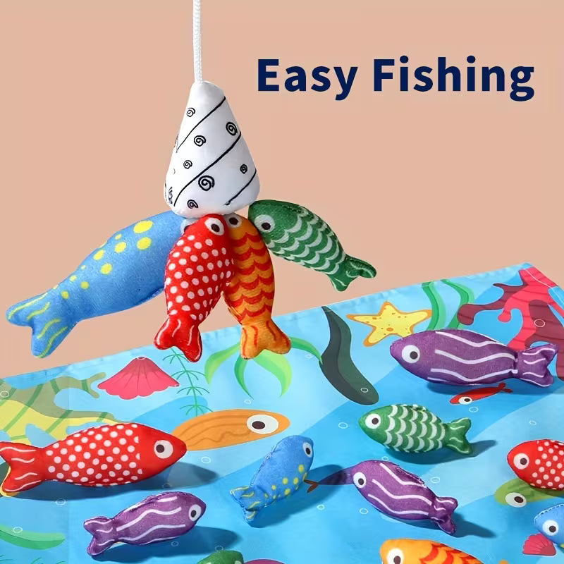 Fun Cloth Three-dimensional Fishing Toys