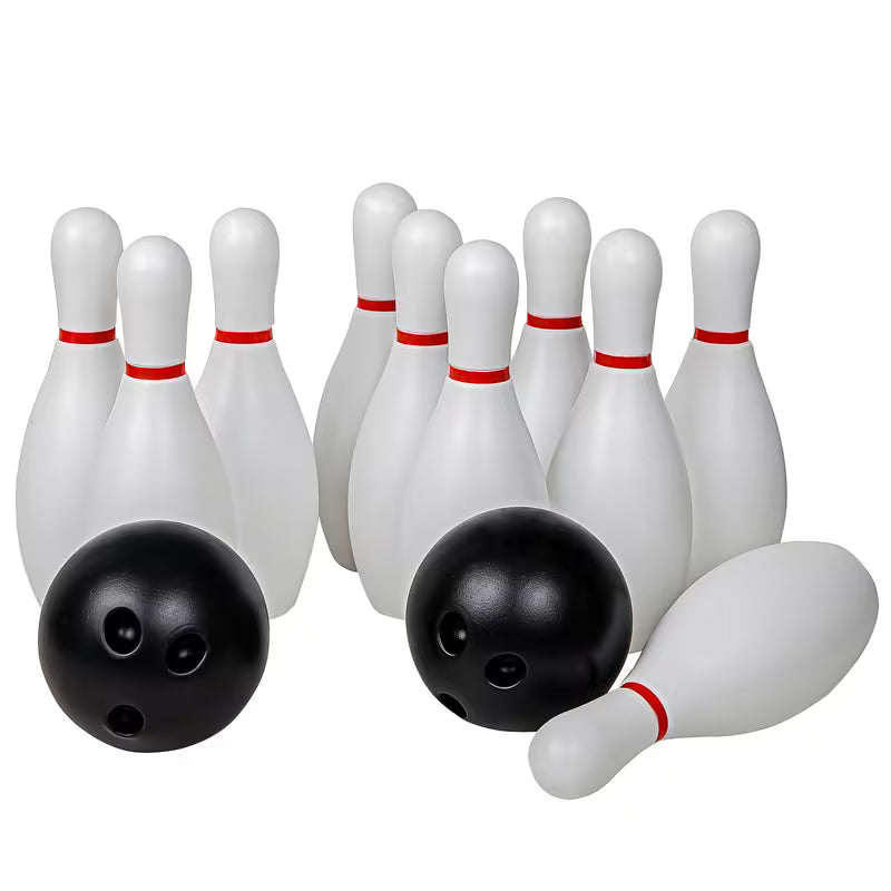 Bowling Toy Set Sports Toys Indoor Outdoor Sports Toys Classic, White