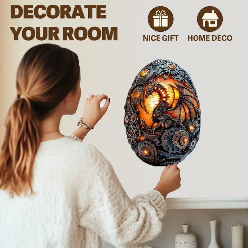 Wooden Puzzle Sizes Available: 210pcs 150pcs 40pcs Steampunk Dragon Egg Set, Wooden