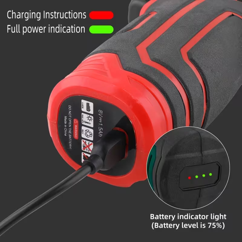 Hi-Spec 8V Electric Screwdriver Drill Bit Accessory Set