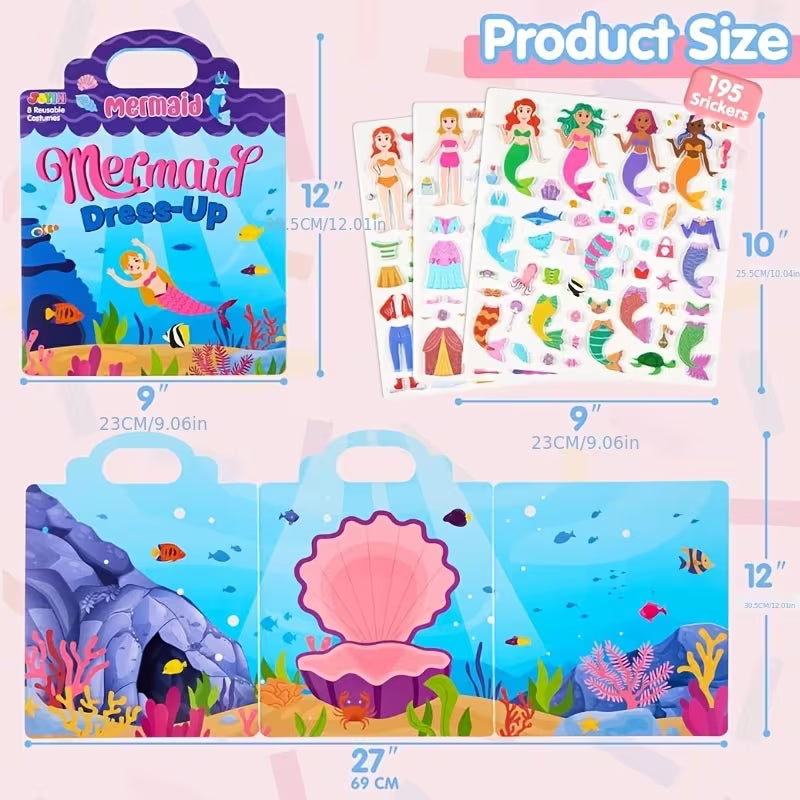 SYNCFUN 3-Piece 3D Foam Sticker Books