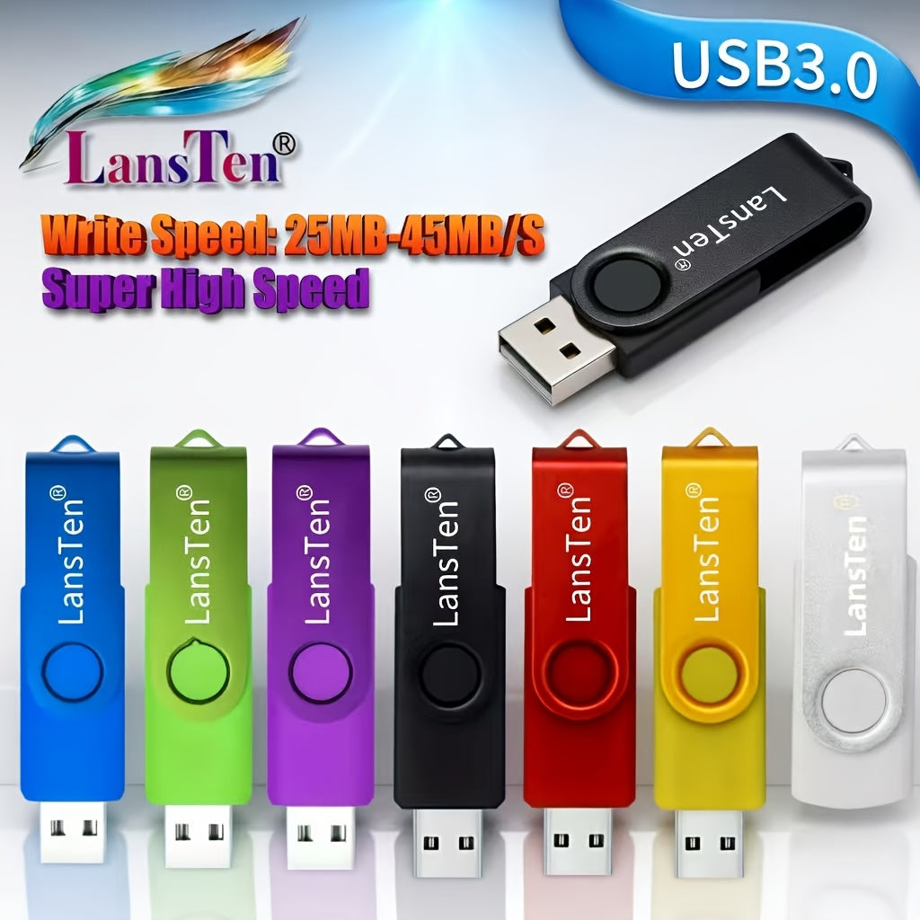Lansten USB 3.0 Flash Pen Drive 32GB/64GB/128GB/256GB Write Speed:35-45Mb/S Metal, Metal