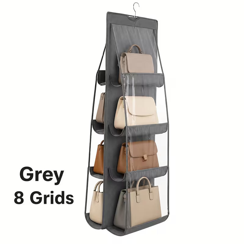 1pc Multi-Layer Handbag Hanging Organizer, with 8 Pockets, Hanging Purse Handbag Storage