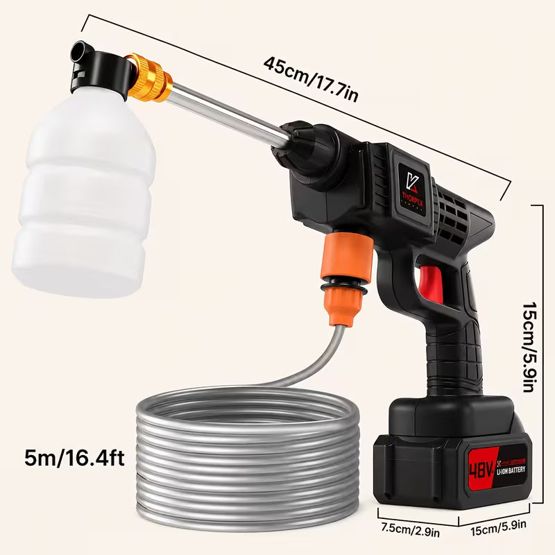 Cordless Electric Pressure Washer with 2 Rechargeable Batteries