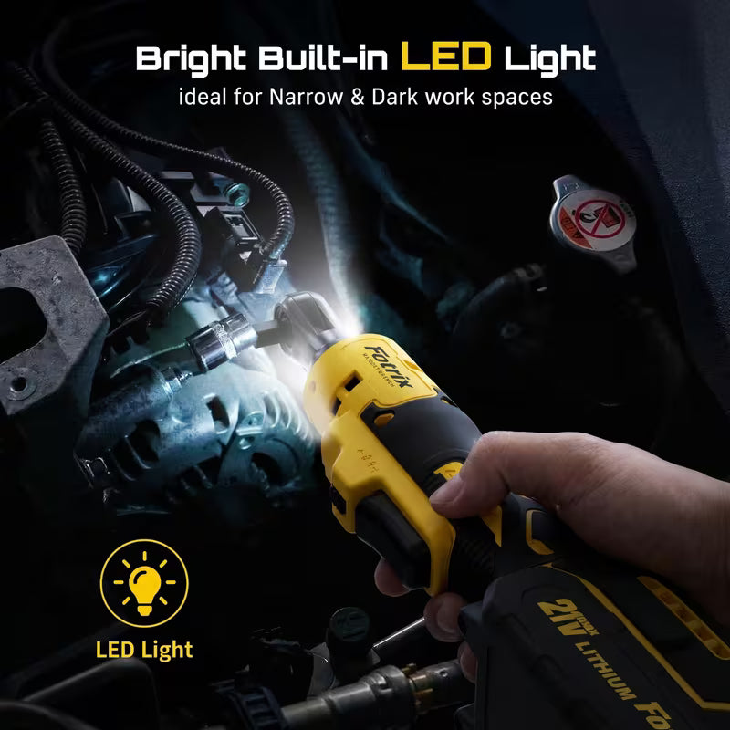 21V/12V Cordless Electric Ratchet Wrench, Electric Wrench Set