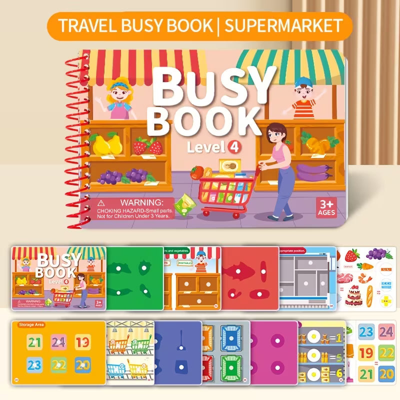 Busy Book for Kids Ages 3+