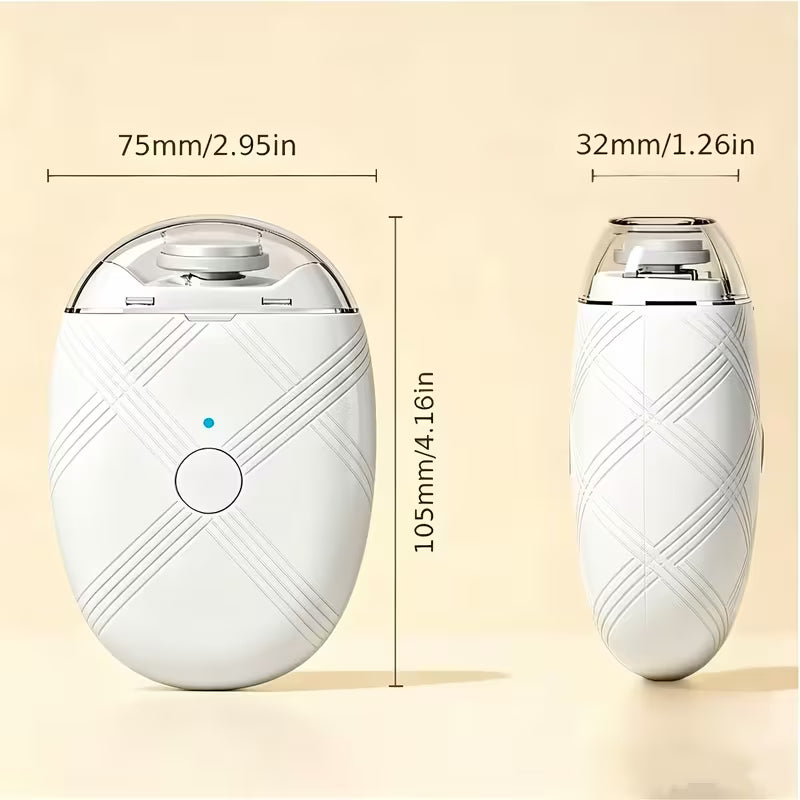 2pcs Rechargeable 2-in-1 Electric Nail Clipper And Polisher with Integrated Trimming