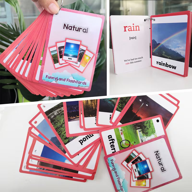 LACHILLY 23-Card Nature Vocabulary Cards with Real Photos