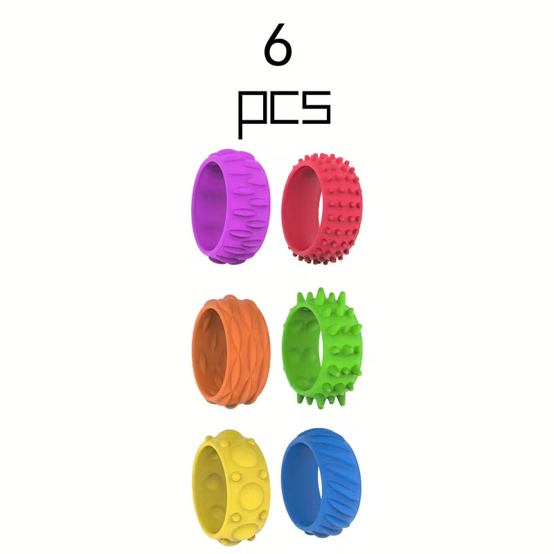 TIGERPOWER Silicone Fidget Rings for Kids