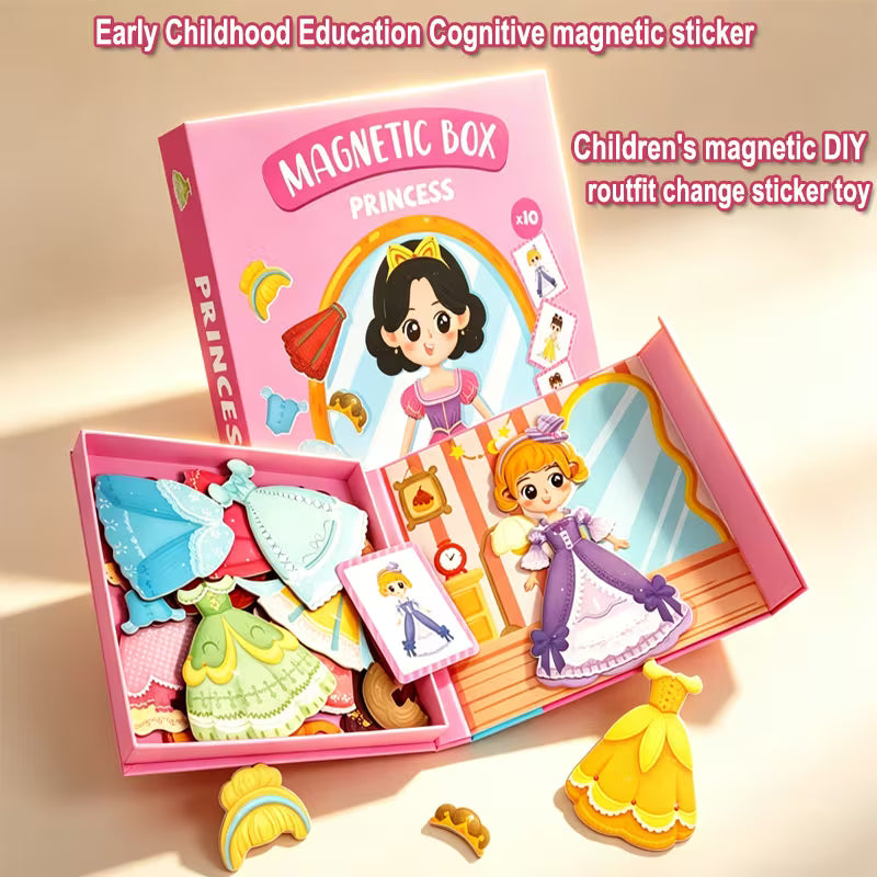 Princess Transformation Stickers and Learning Book