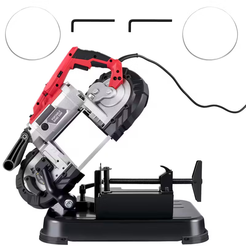 VEVOR Portable Band Saw, 110V Removable Alloy Steel, Wood