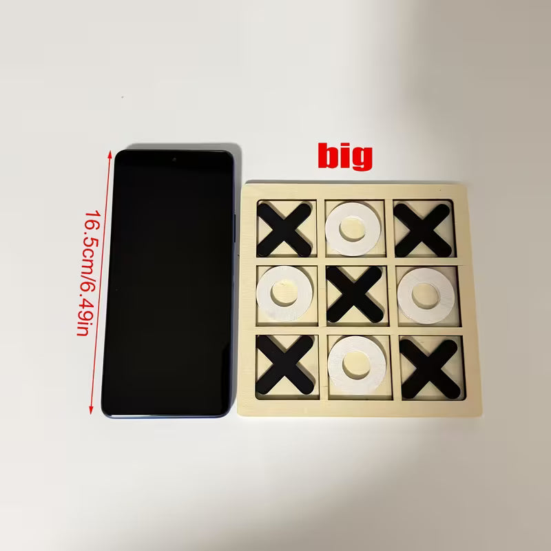 Tic Tac Toe Board Game • Wooden Tic-tac-toe Game • Classical Family