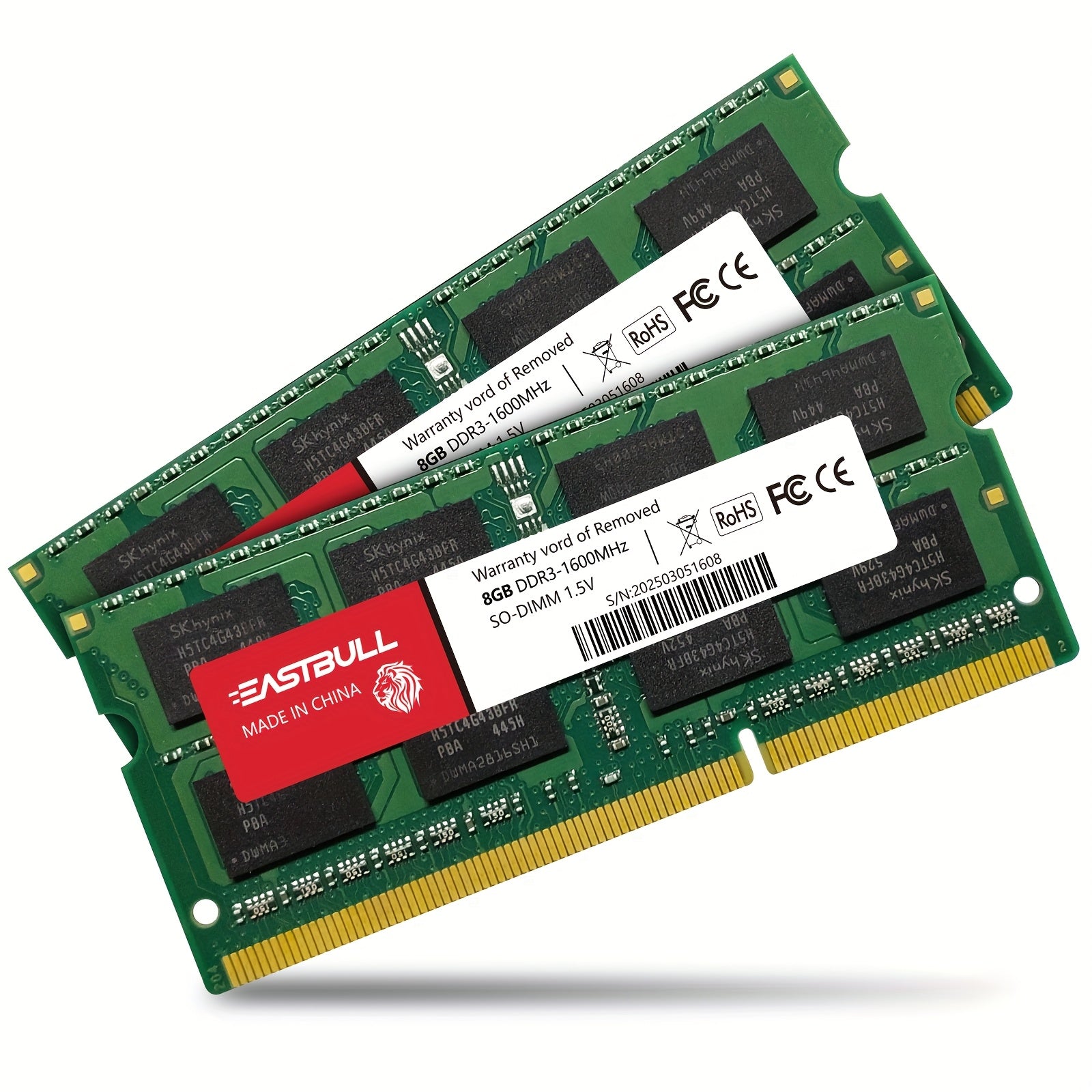 4GB/8GB DDR3 Laptop RAM, 1600MHz, PC3-12800, 1.5V, SO-DIMM Notebook Memory