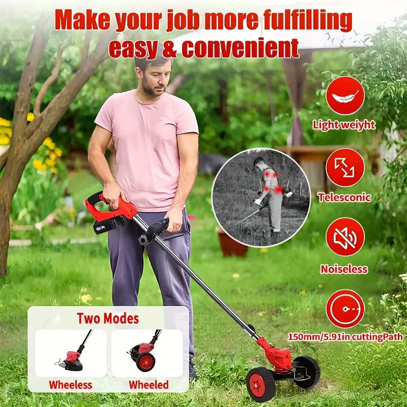Portable Home Cordless Electric Lawnmower