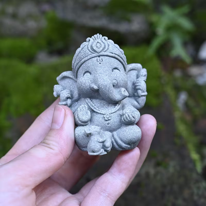 Indian Elephant God of Wealth Statue - Resin Set, Resin