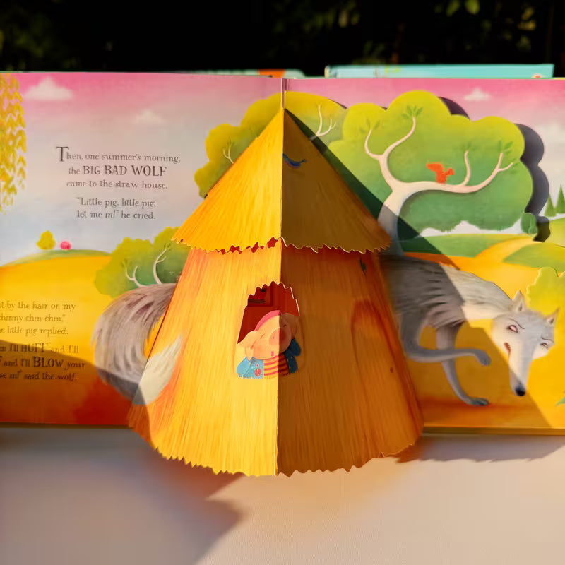 Interactive Pop-up Book For: the Three Little Pigs Series with 3 Pops-up
