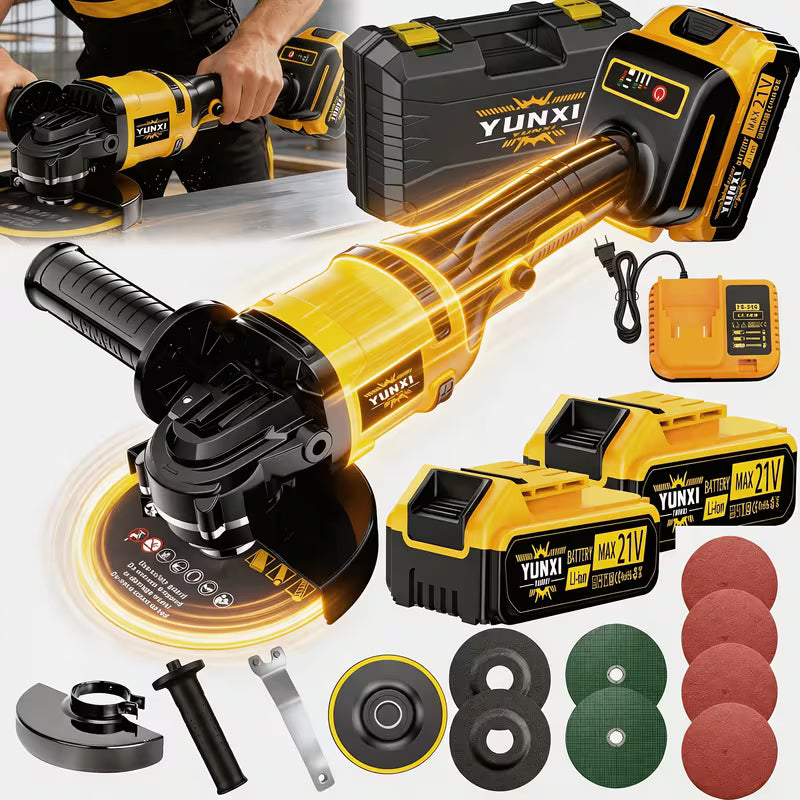 2026 Cordless Angle Grinder, Lightweight Handheld Power Tool, Ergonomic Grip
