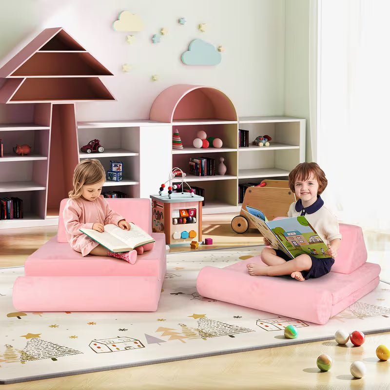 COSTWAY 8-Piece Play Sofa Foam