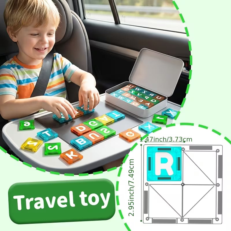 Magnetic Tile Alphanumeric Toys