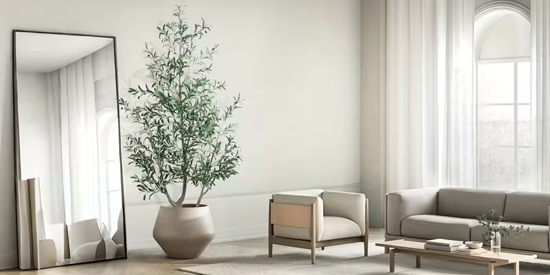 Artificial Olive Tree 6/7/8ft For Outdoor With Nursery Planter