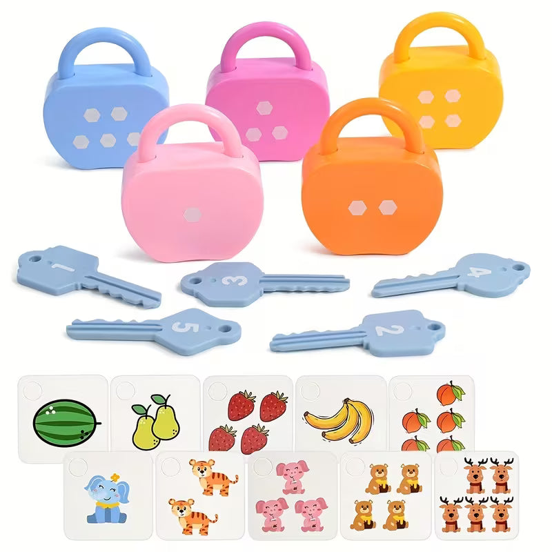 Key and Lock Matching Puzzle Game
