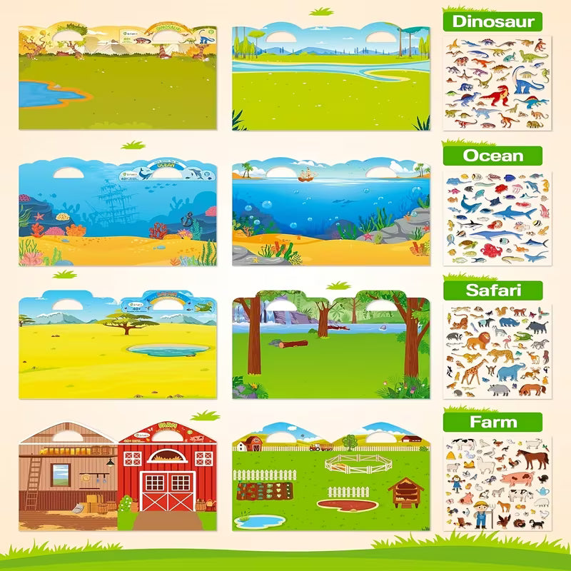Puffy Sticker Book for Kids