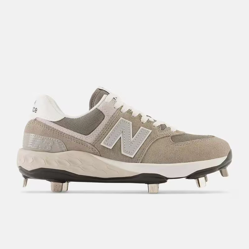 New Balance 574 Women's Metal Cleats, Metal