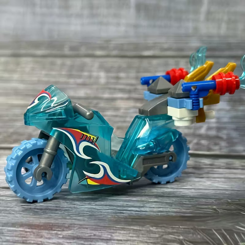 Motorcycle Building Block Assembly Toy, Durable ABS Material, Picture Assembly