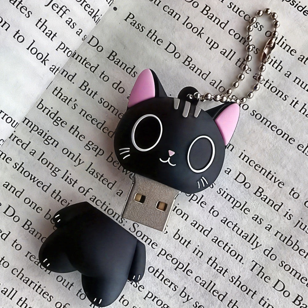 Creative Cartoon Cat USB Drive, Cute USB Flash Drive 128MB Set