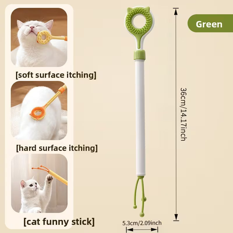 1PC Three Colors Available Cat 3-in-1 Retractable Grooming Tool