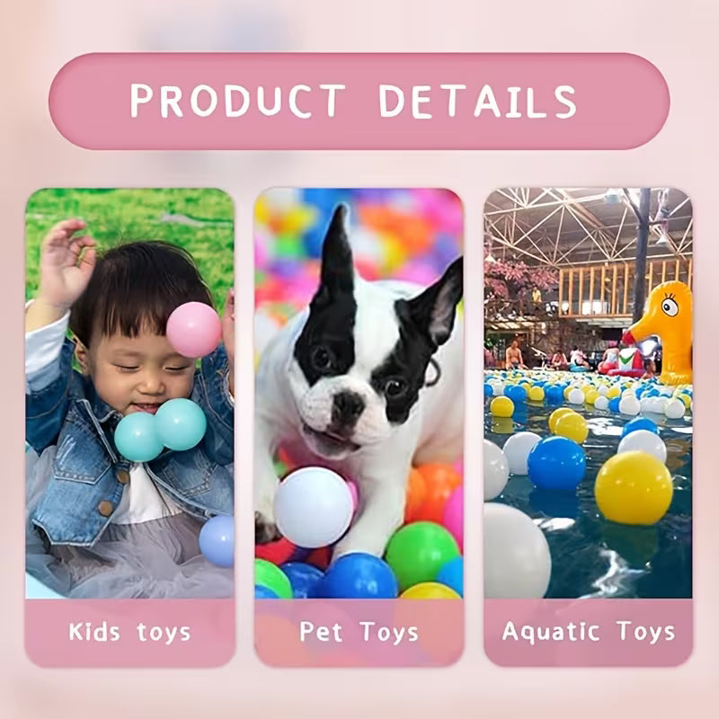 500-Piece Girls' Pink Two-color Ocean Balls