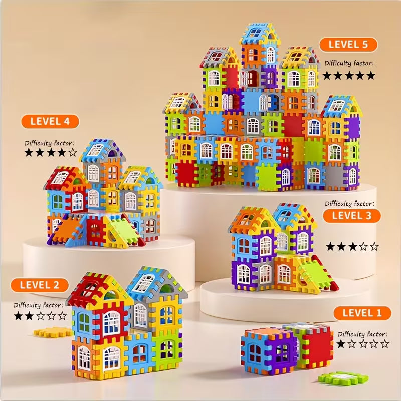 286-Piece School Bus Building Block Set