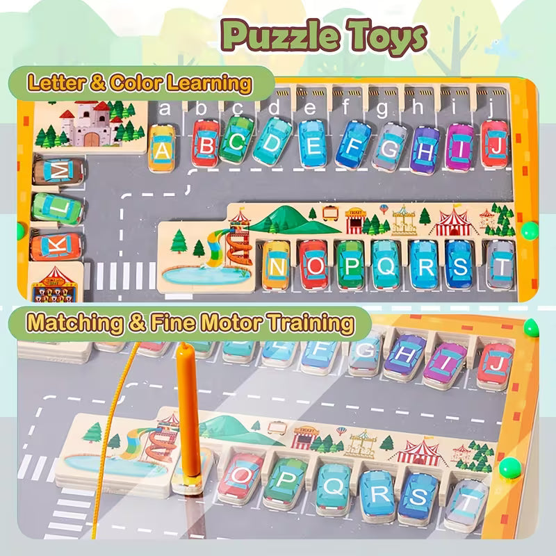Magnetic Letter Maze Learning Toy Wooden