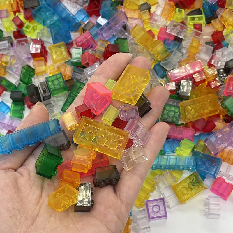 301-Piece Small Transparent Building Blocks