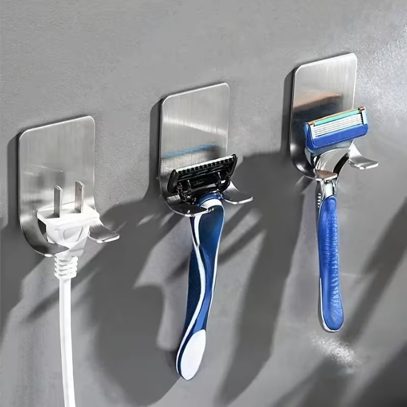 Black 3pcs Bathroom Beauty Essential Hole Non Puncture Set, Black