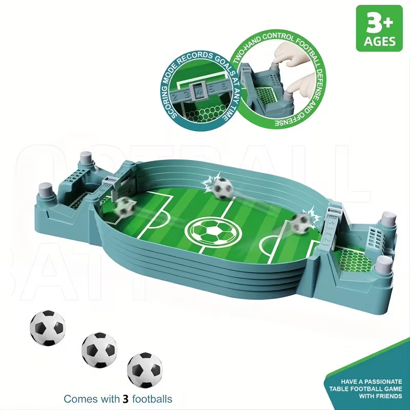 3-Ball Table Soccer Game, Fun Interactive Stress-Relief