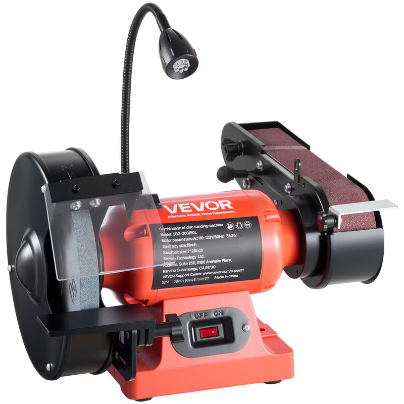VEVOR 8" Bench Grinder & 2" x 28" Belt Sander Combo