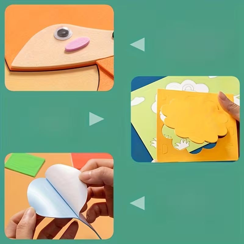 10-Piece 3D Puzzle Stickers
