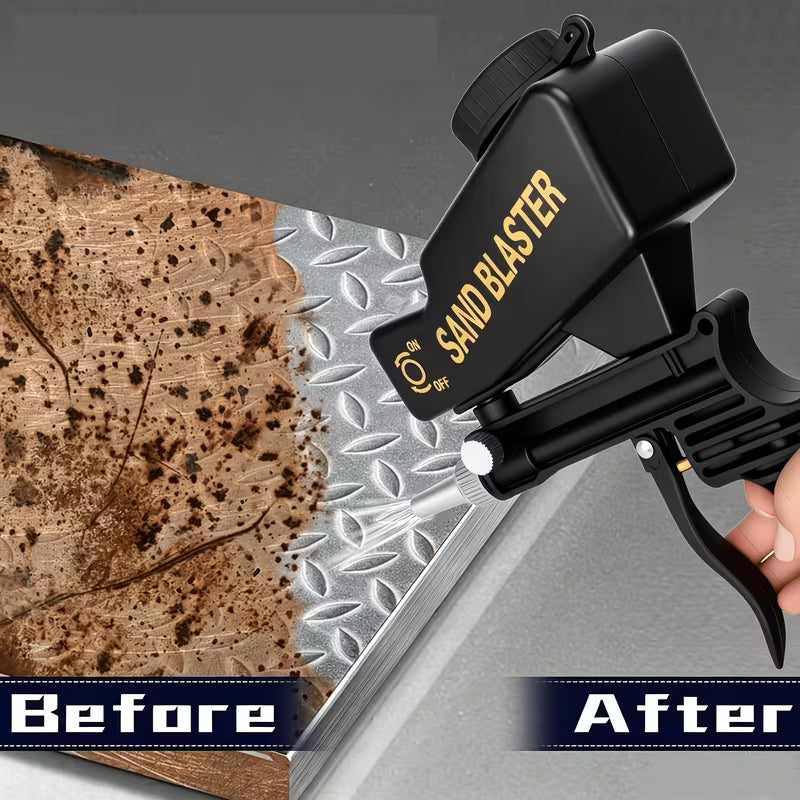 Portable Handheld Sand Blaster Gun with Ergonomic Grip