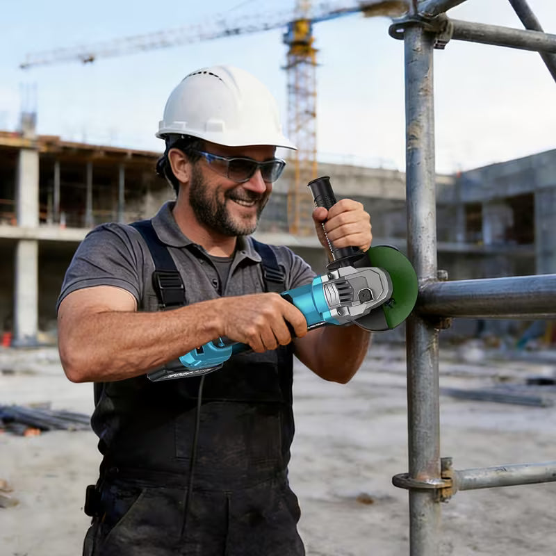 SEESII Cordless Angle Grinder Kit with 2x4.0Ah Batteries