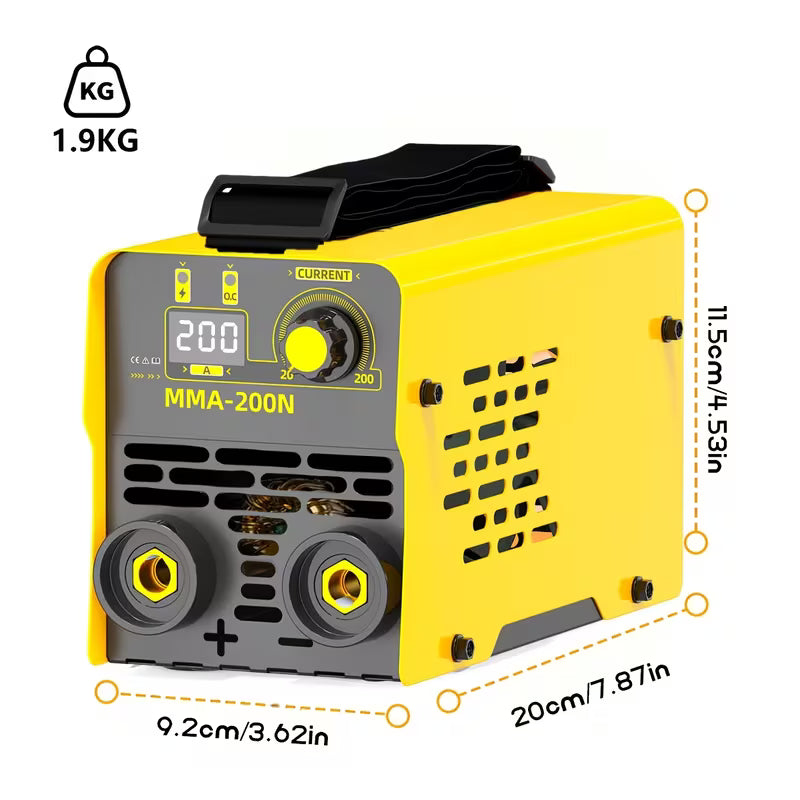 Welder Set Mini Stick Welder Machine 200Amp Mini Arc Welder Portable MMA Welding Machine TIG Smart