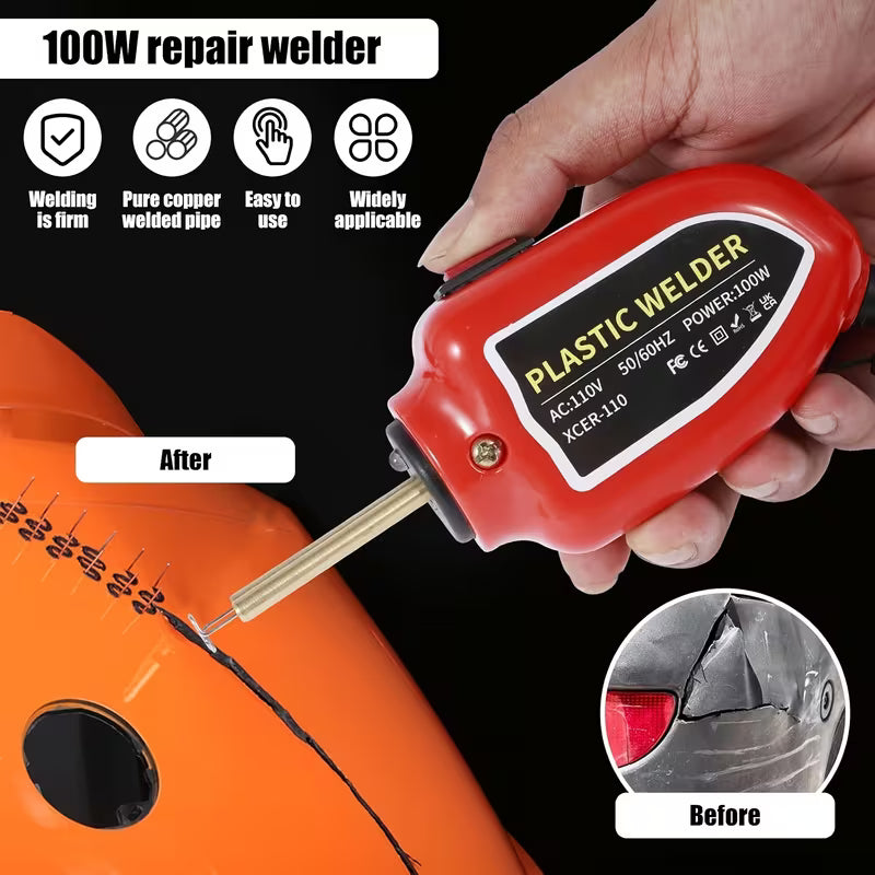 Plastic Welder, 200pcs Staples, Plastic Welding Kit, Must-Have for Diyers, Instant On/Off