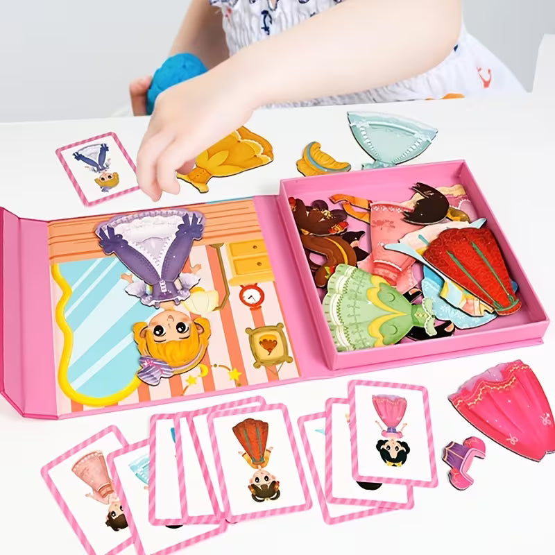 Princess Transformation Stickers and Learning Book