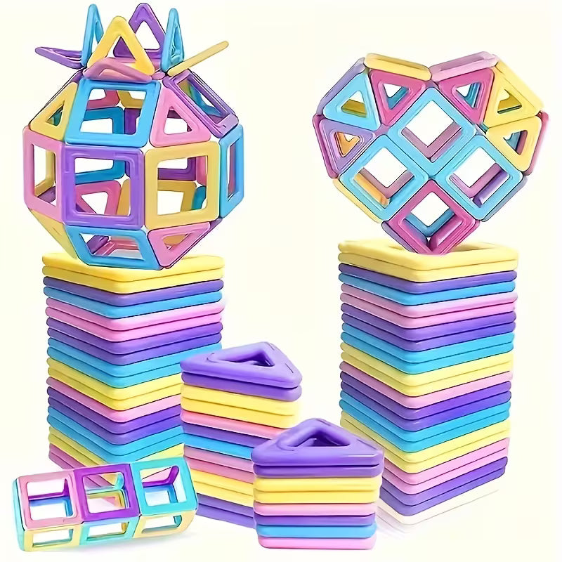 1 Set Large Macaron Magnetic Designer Building Blocks