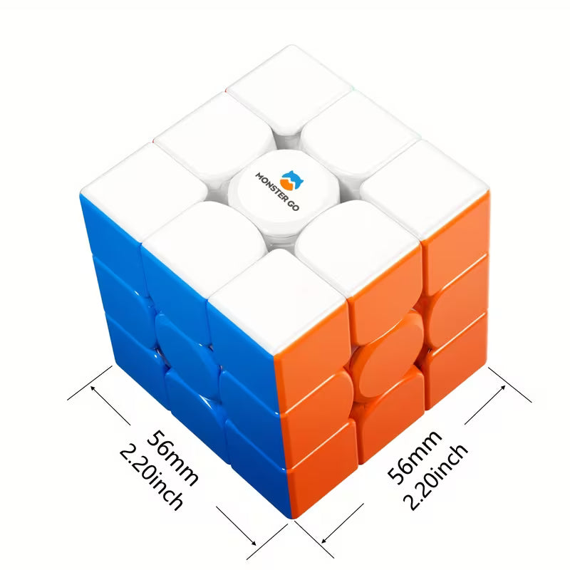 Monster Go Magnetic 3x3 Speed Cube - Educational Puzzle Toy