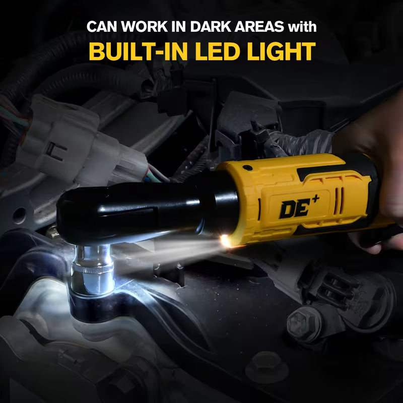 74Ft-Lb Cordless Ratchet Wrench Kit