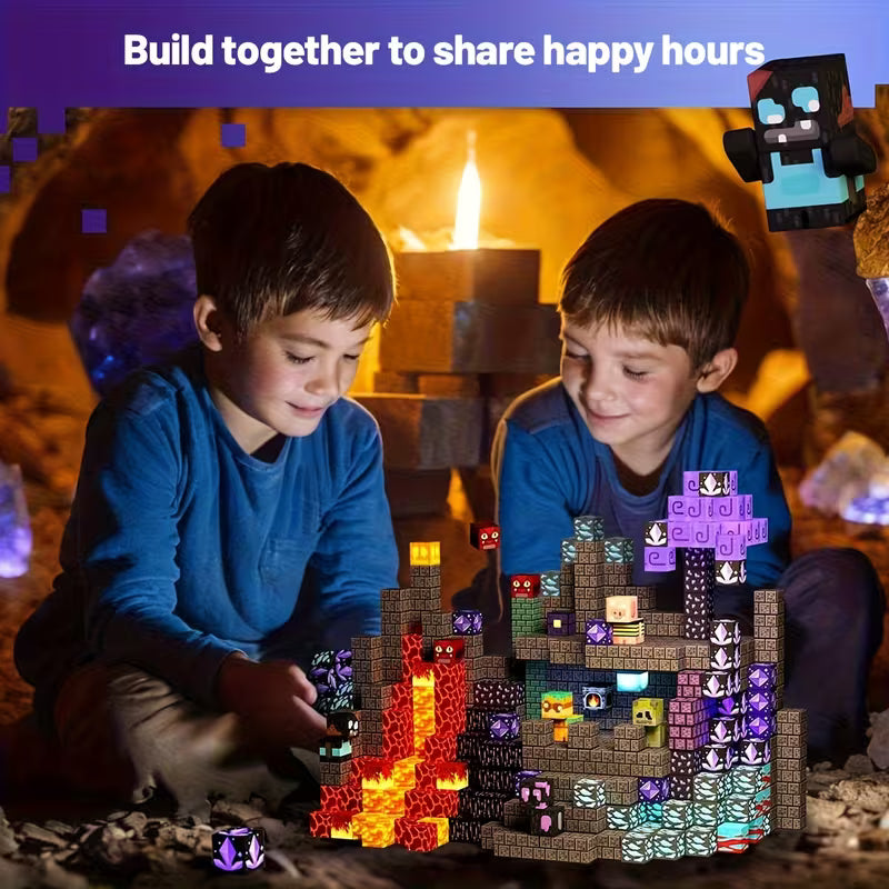 Creative Magnetic Building Blocks Cave World
