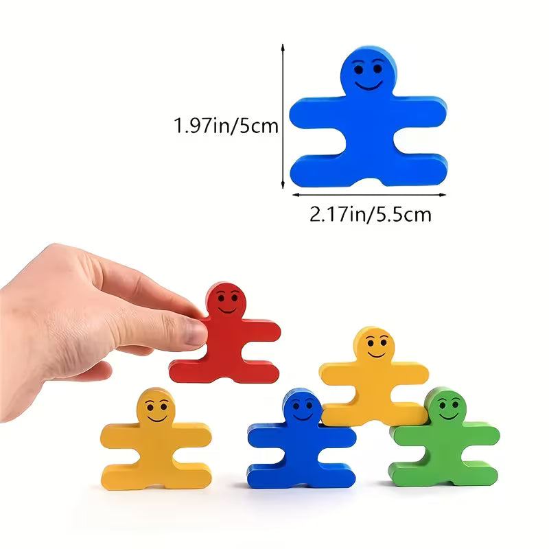 Colorful Wooden Stacking Balance Blocks