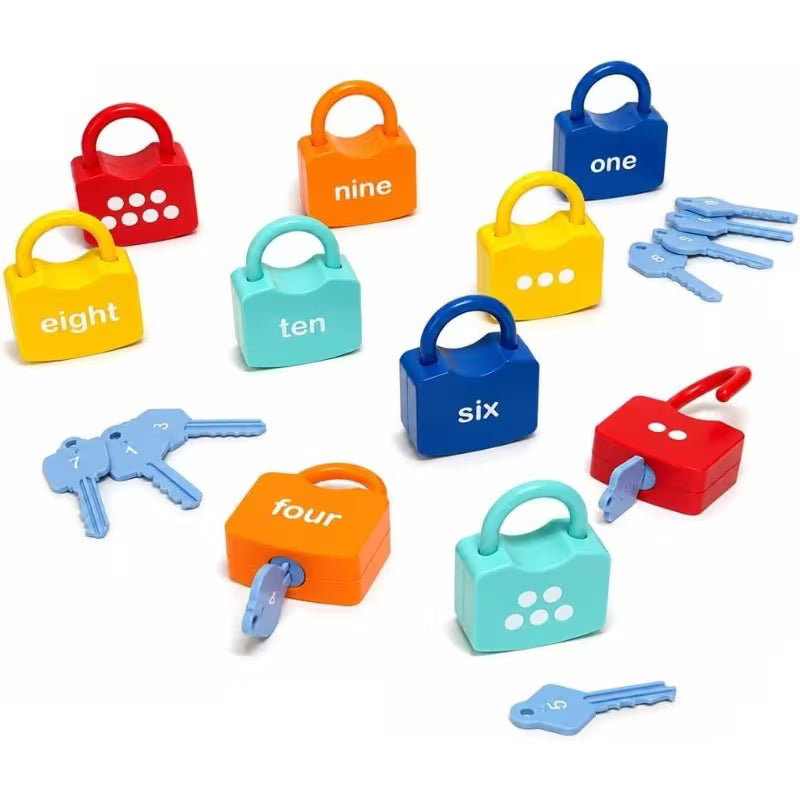 Number Learning Locks with Keys