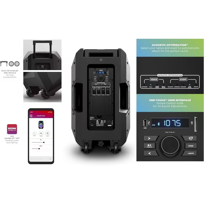 ION Total PA Prime High-Power Bluetooth Speaker System